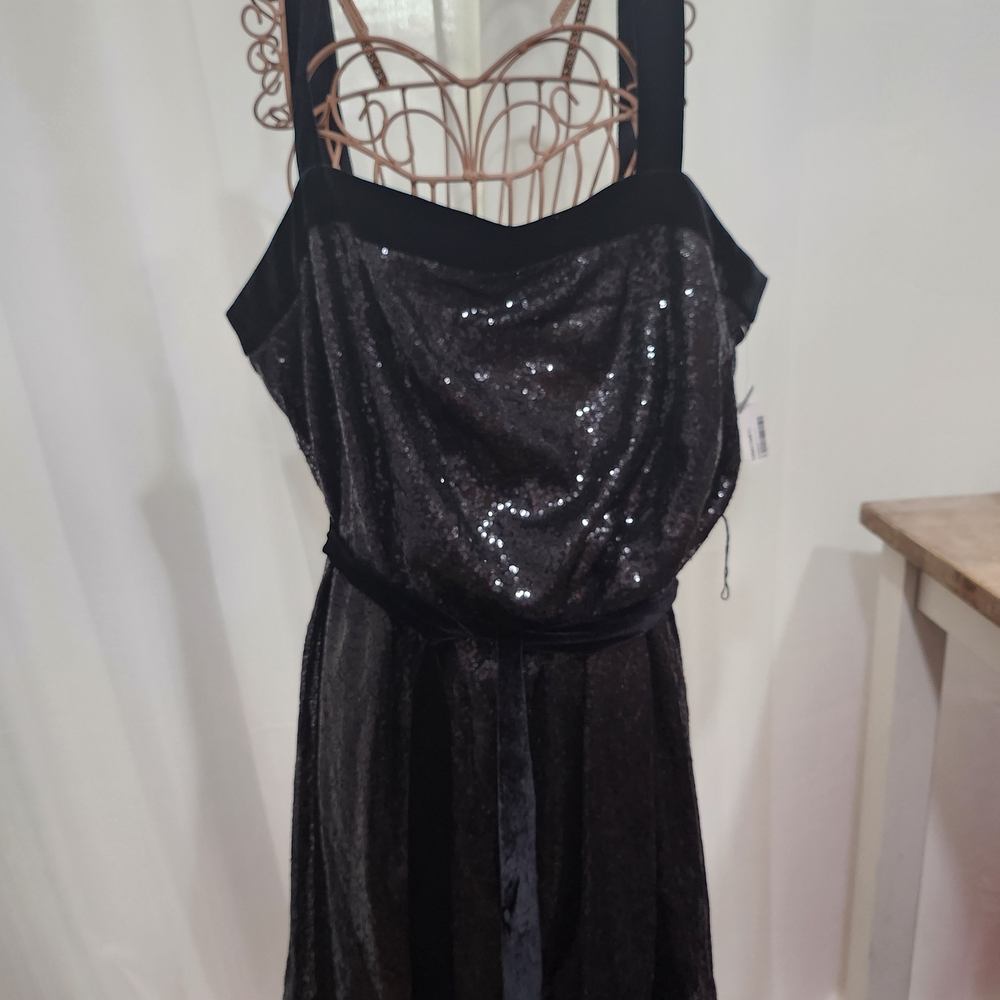 Bar III Black Dress with Sequins